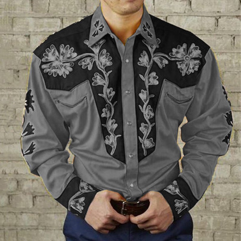 Digital Printing Fashion Trendy Long-sleeve Shirt