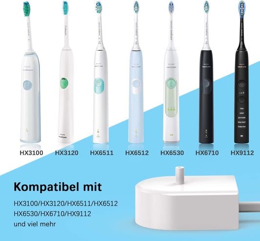 Ersatz Elektrische Zahnbürsten Ladegerät HX6100 Ladestation Passend Für Sonicare HX6000 Serie HX6150 HX6750 HX3000 HX8000 HX9000 Wasserdichtes IPX7 Netzkabel Induktive Ladestation Typ 6100
