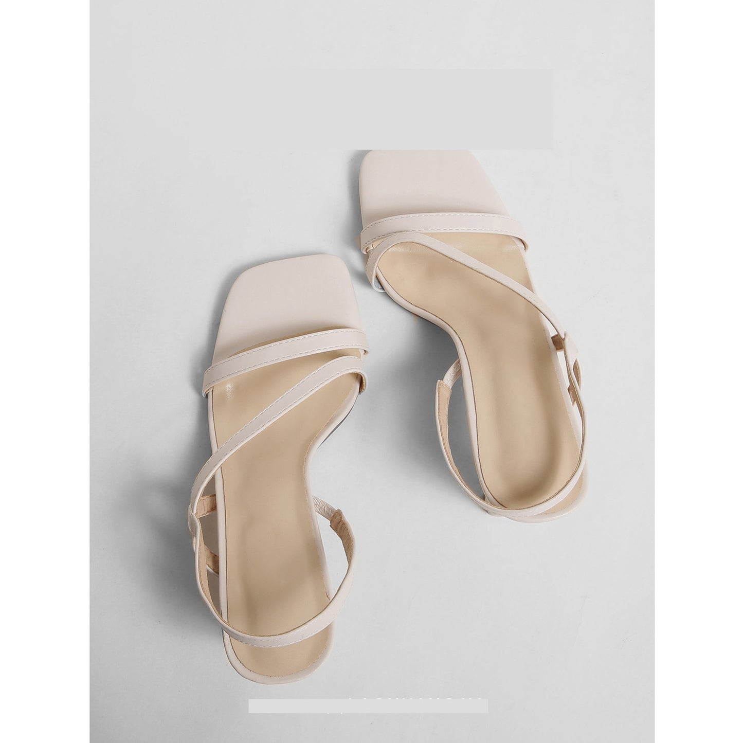 Solid Color Fashion Trend Mid Heeled High Heels