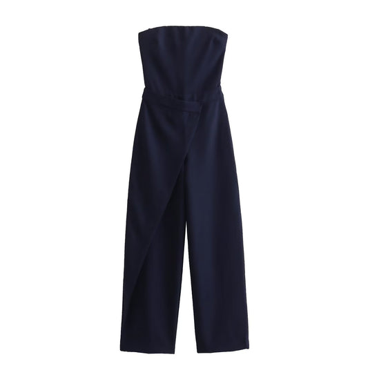 New Fashion Women's Clothing Slim-fit Wrapping Towel-style Long Jumpsuit