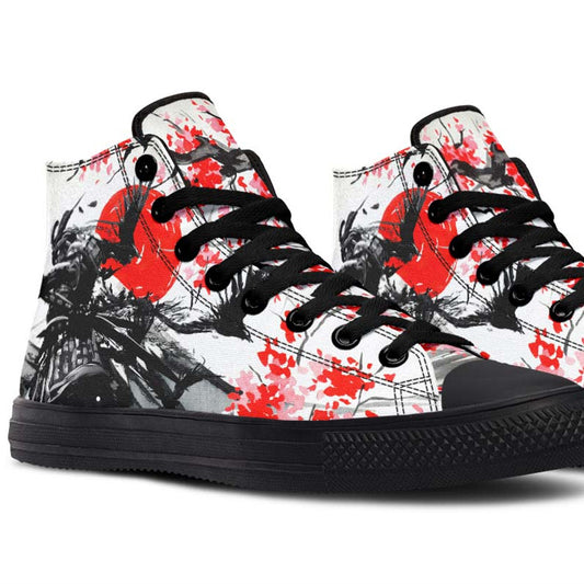 Printed Couple High-top Canvas Shoes