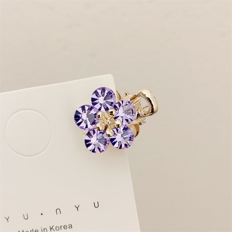 Small Bangs Grip New Crystal Flower Temperament