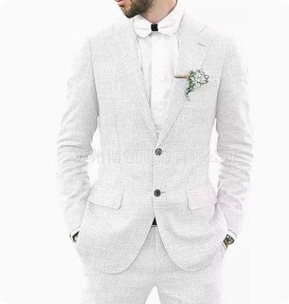 Men's Suit Linen Suit Wedding Party