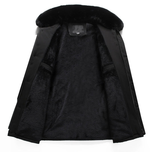 Mid-age Mens Lambswool Jacket