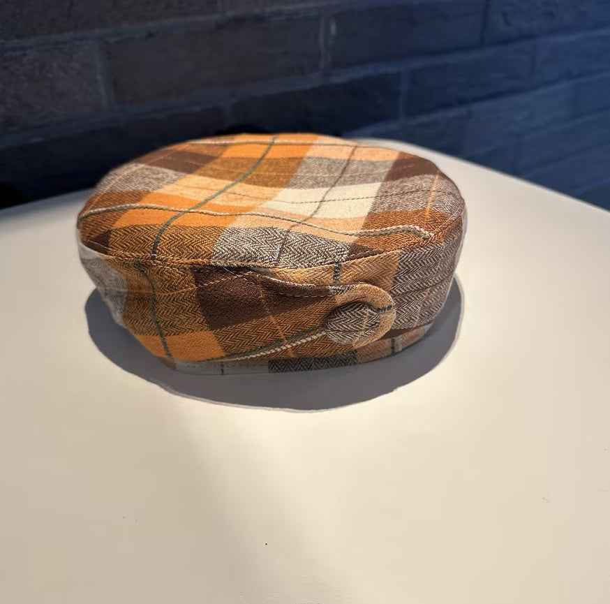 Versatile Dome Hat And Retro Checkered Painter Hat