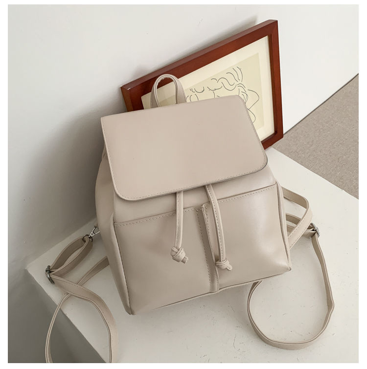 New Backpack Soft Leather Versatile Mini Small