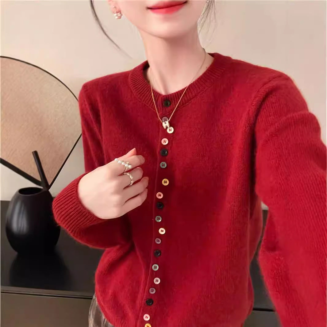 Slimming Soft Long-sleeved Shirt Knitted