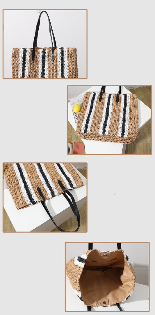 Single Shoulder Large Capacity Hand Woven Bag