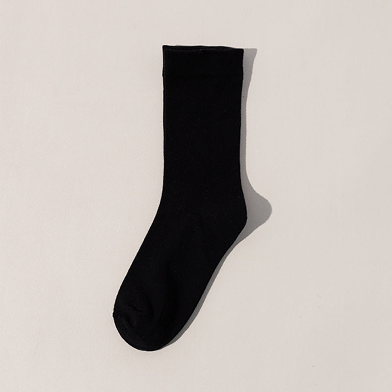 Women's Summer Thin Pure Cotton Mid-calf Length Socks Seamless Socks
