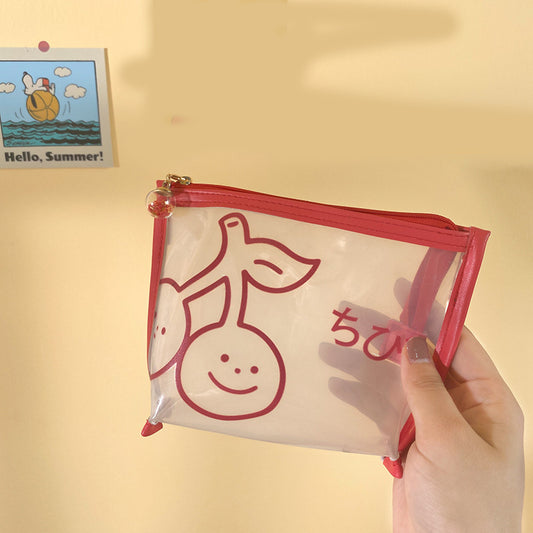 Cartoon Creative Transparent Convenient Cosmetic Bag