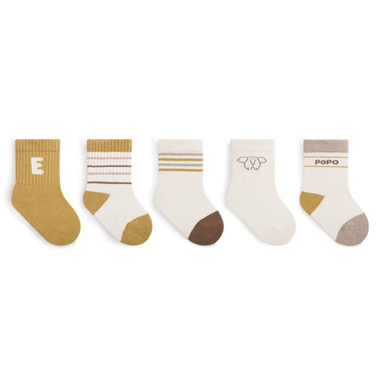 Children's Preppy Style Striped Cotton Socks