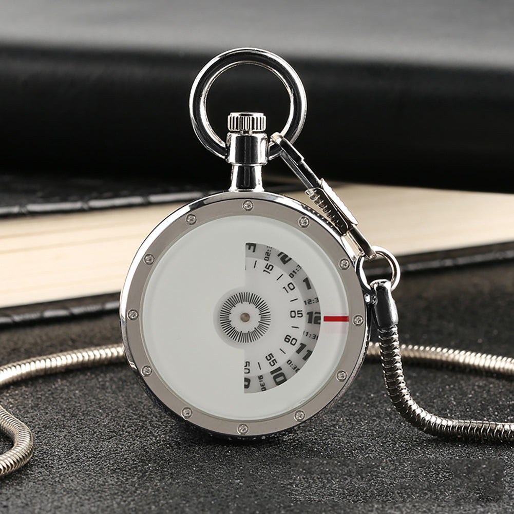 Variety Of Creative Personality Vortex Snake-shaped Second Plate Waist Chain Quartz Pocket Watch Gift Watch