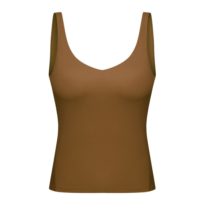 U-shaped Beauty Back Nude Feel Yoga Straps Chest Pad