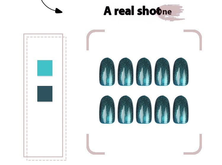 Cat's Eye Muppet Blue Nail Tip Wear Armor