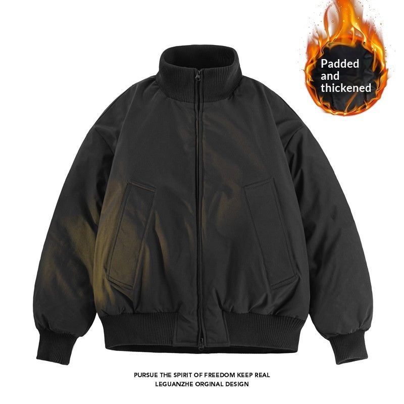 Mens Cropped Silhouette Cotton Jacket
