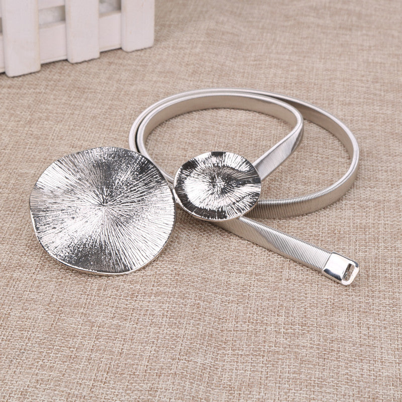Elastic Waistband Women's Fine Decoration All-match Double Ring