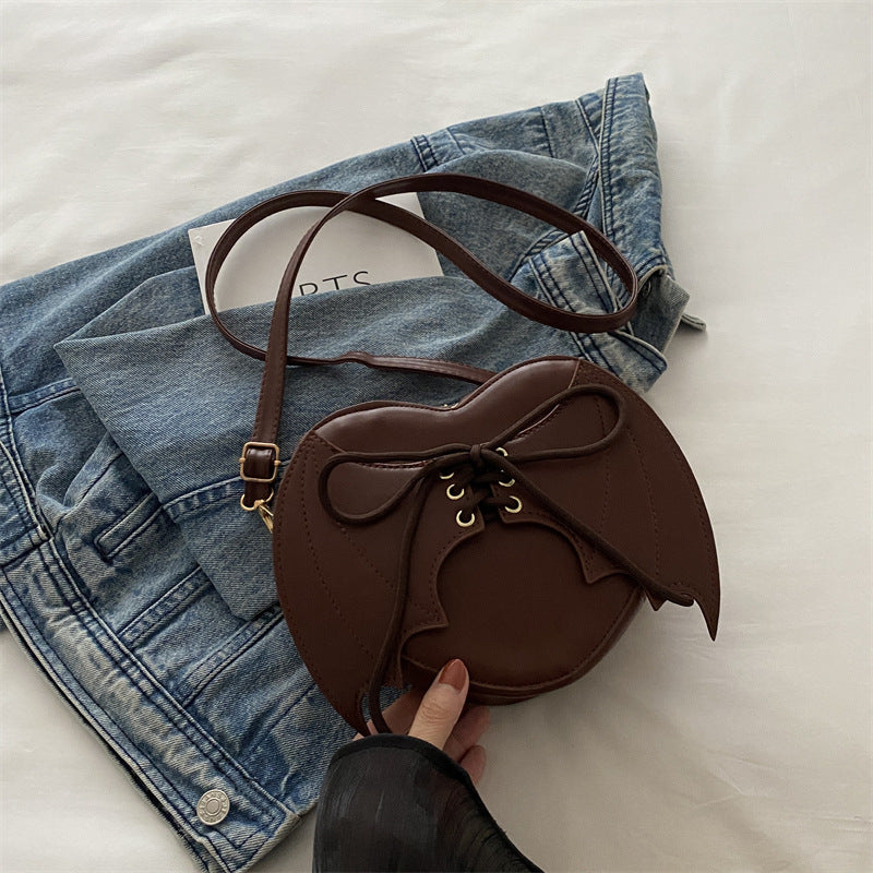 Hjerteformet taskerem, Bat Wings Skulder-/Crossbody-taske