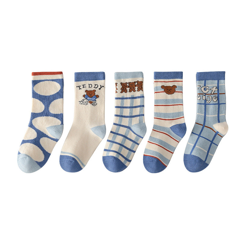 Boys And Girls Fashion Simple Tube Socks
