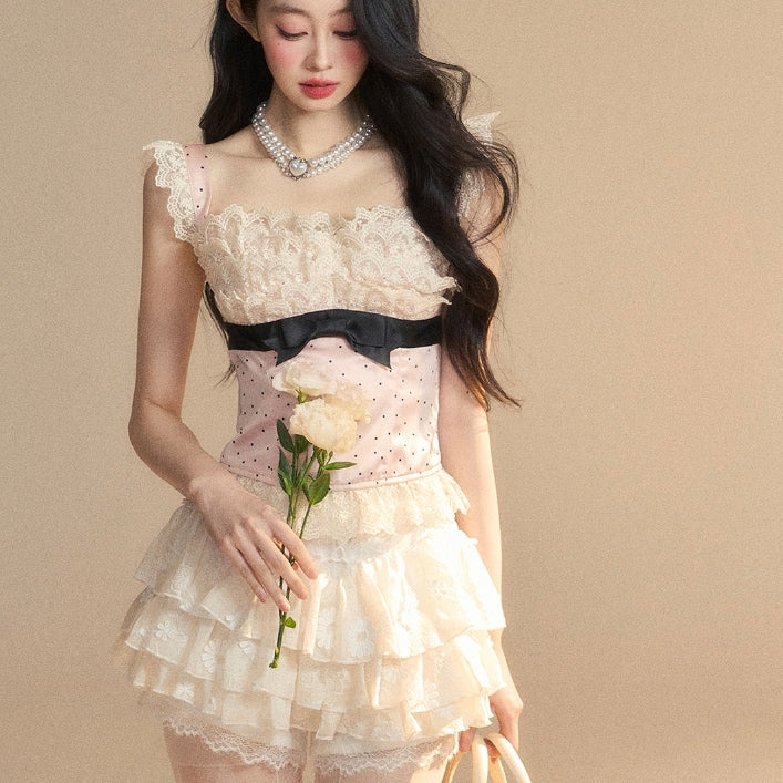Off-shoulder Beautiful Lace T-shirt