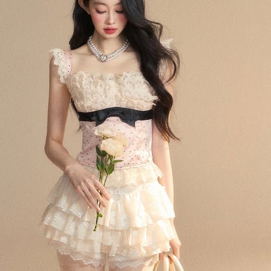 Off-shoulder Beautiful Lace T-shirt