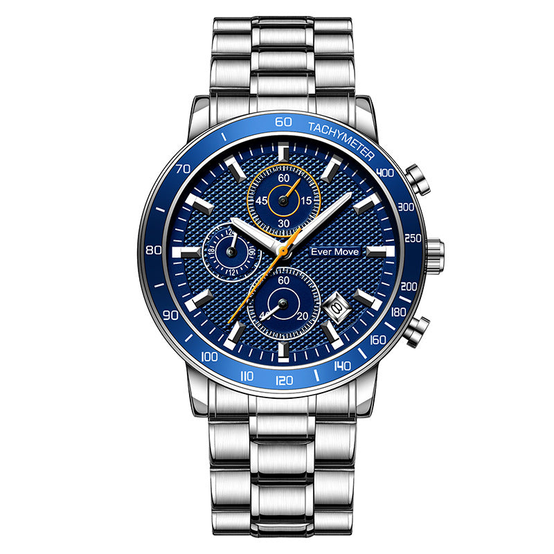 Waterproof Watch Luminous Small Three-pin Steel Watch