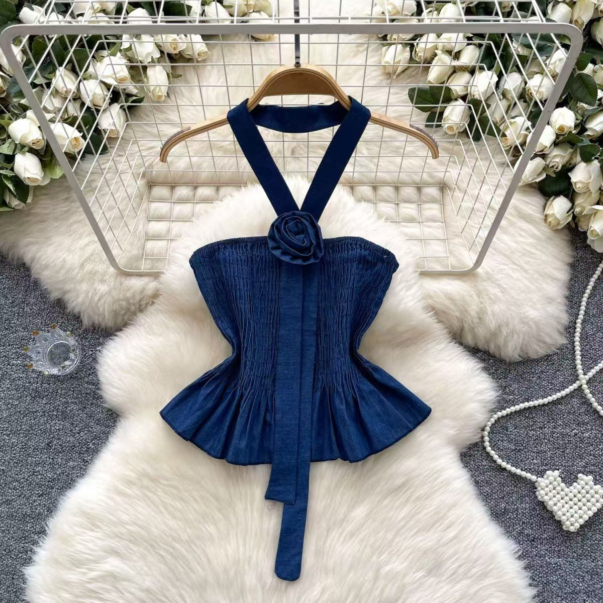 Summer Slim-fit Sleeveless Mini Top For Sassy Girls