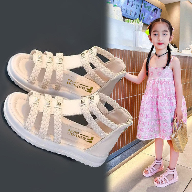 Girls' Sandals Summer Fashion Open Toe