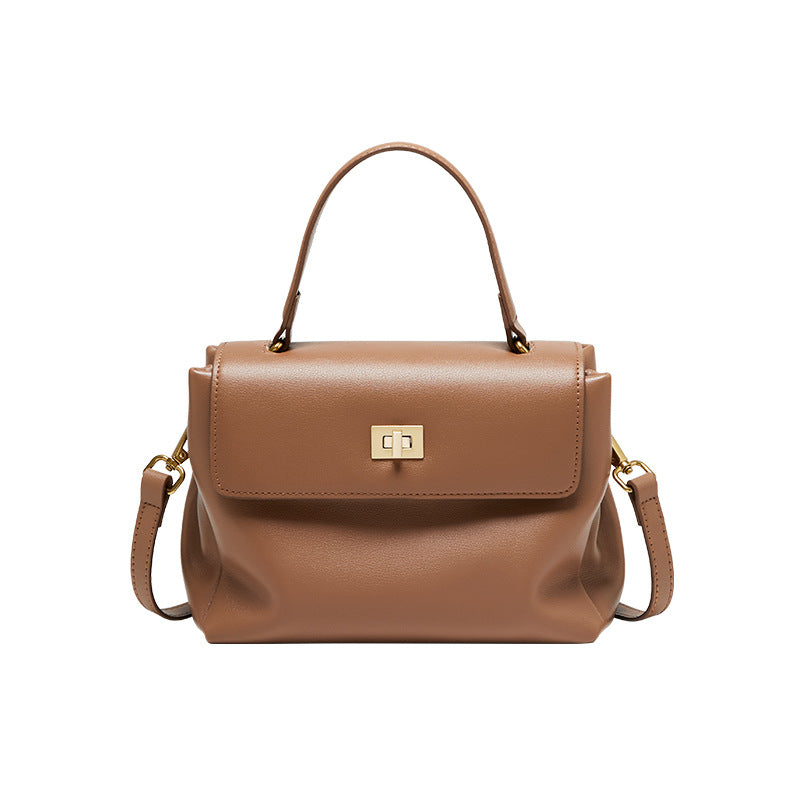 Cowhide Single Shoulder Large Capacity Leather Women's Bag