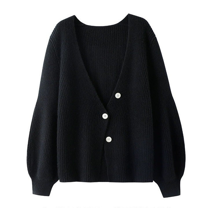 Women's Autumn And Winter New Solid Color Loose Long Sleeves Top