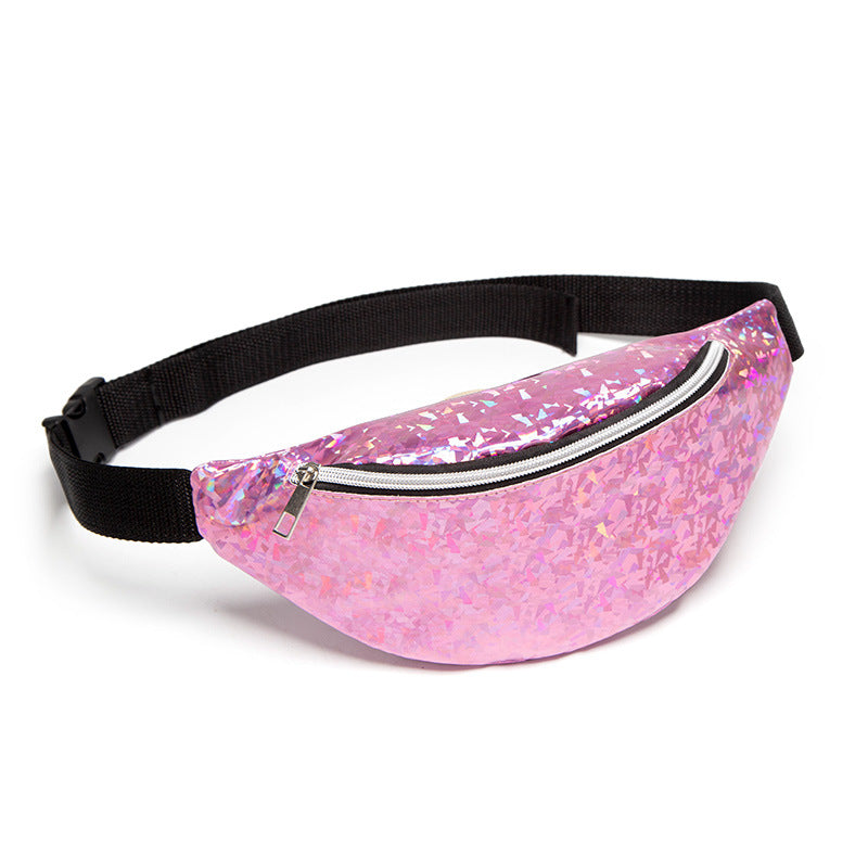 Women's Sequin One Shoulder Crossbody Chest Bag