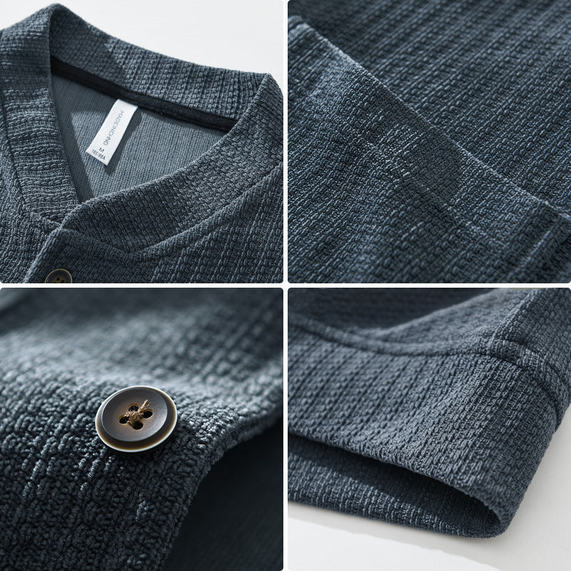 Men's Casual Knitted Cardigan Coat Jacket Top