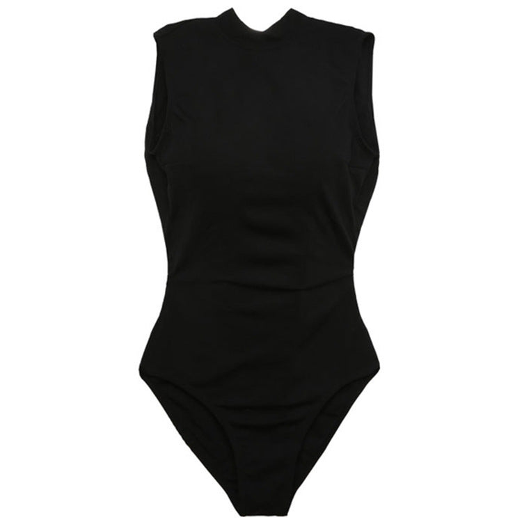 Women's Backless Halter Lace-up Triangle One-piece