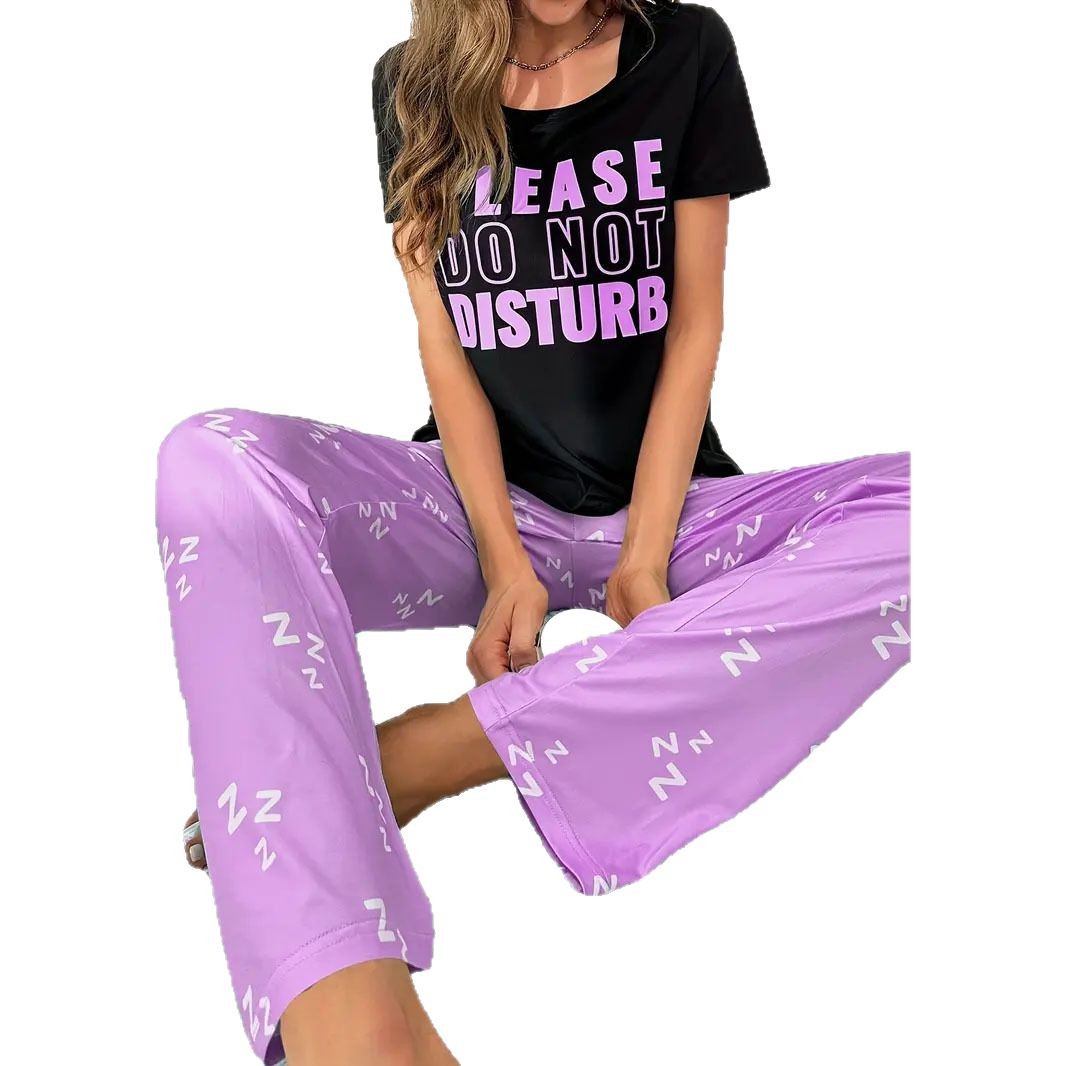 New Letter Printed Homewear Suitable For Daily Wear Suit
