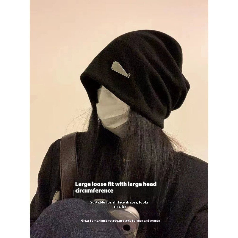 Lazy Big Head Circumference Pile Heap Sleeve Cap