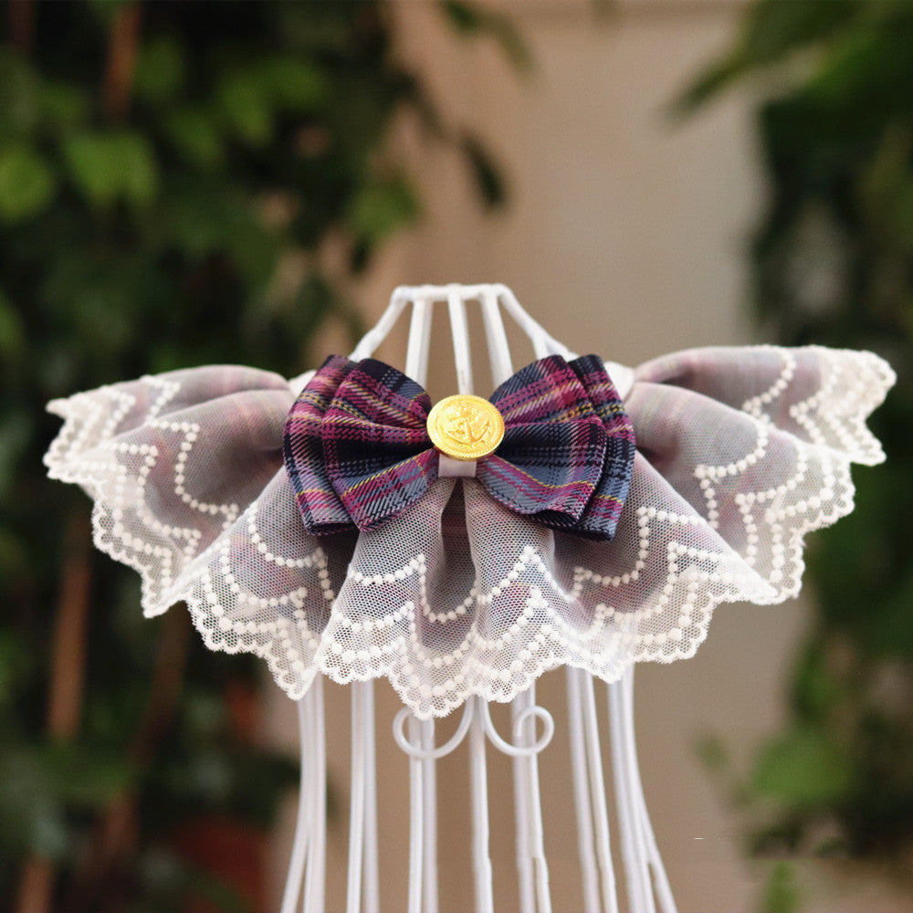 Pet Bib Saliva Towel Lace Collar