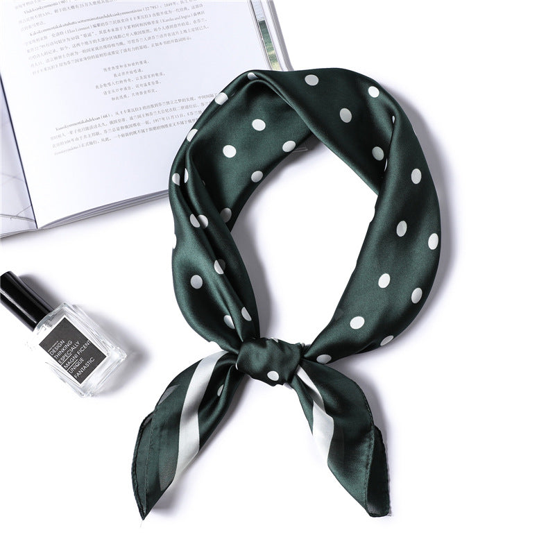 Fashion Polka Dot All-match Women's Professional Silk Scarf