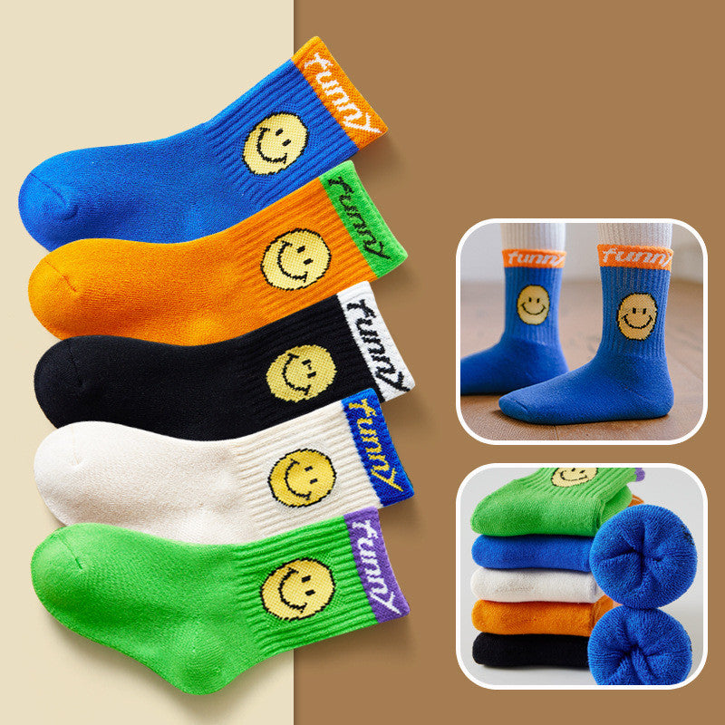Children's Padded Terry-in-tube Baby Cotton Socks Cartoon Giraffe Towel