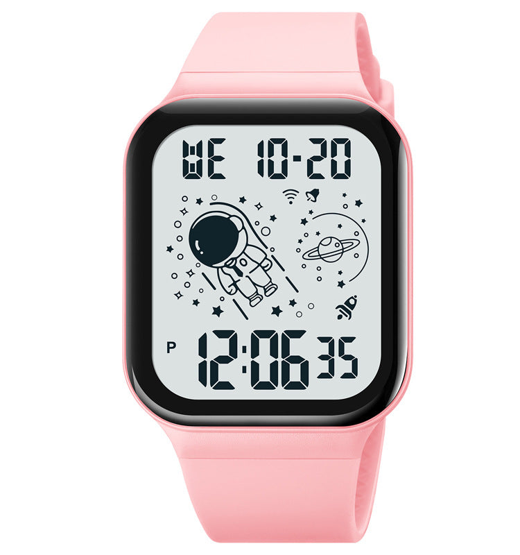 Simple Digital Student Luminous Electronic Watch Square Watch