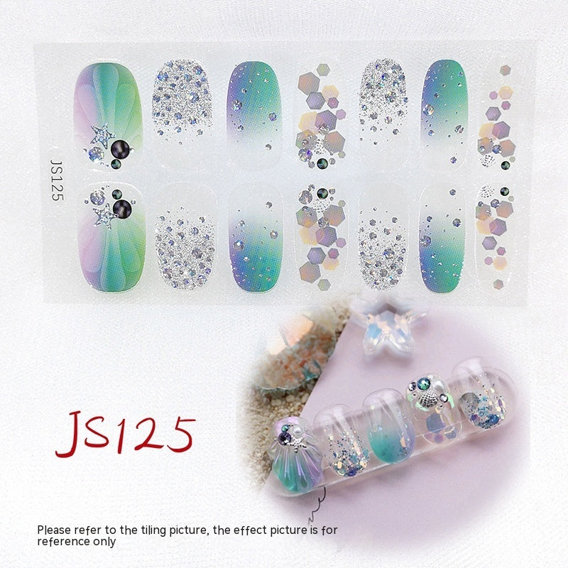 Three-dimensional Craft Crystal Nail Oil Film Crystal Glass Nail Sticker