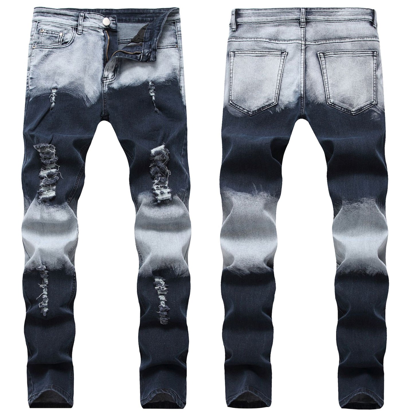 Slim-fit Foreign Trade Men's Straight-leg Jeans Men's Trousers