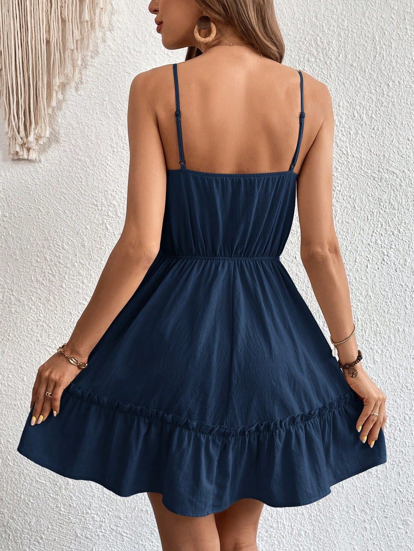 Womens Sexy Cutout Backless Slip Dress