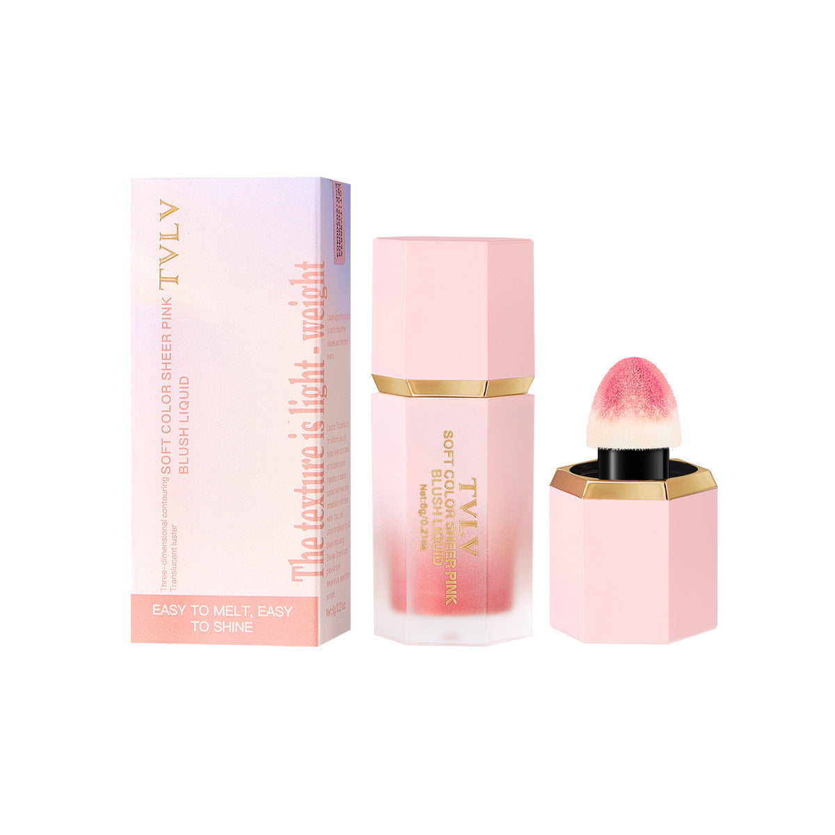 TVLV Velvet Six-color Liquid Blush Long-lasting Waterproof
