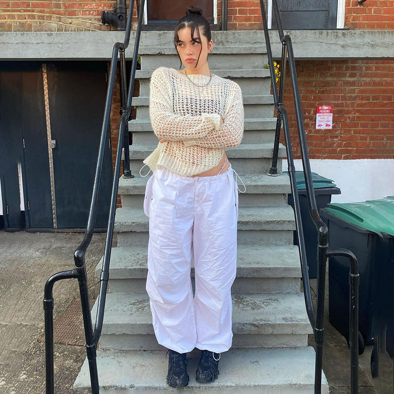 Personalized Ankle-tied Loose Version Casual Working Pants