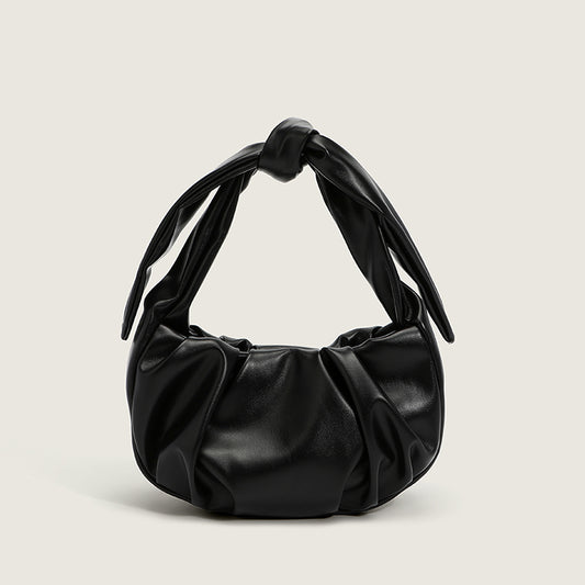 Simple And Niche Design Folds Soft Small Bag New Foreign Style Wild Ins Knotted Underarm Bag Messenger Bag