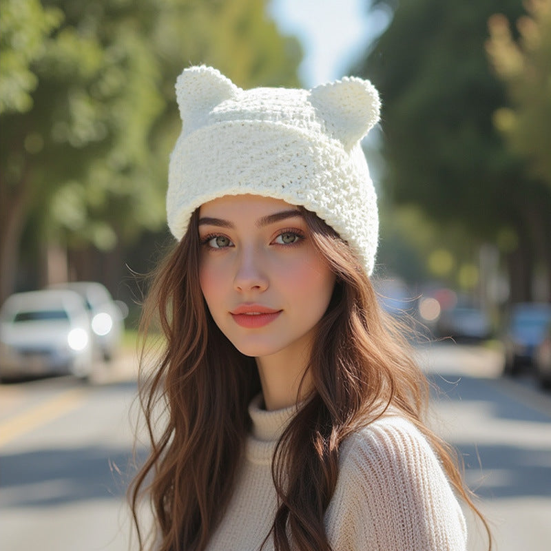 Cute Pointed Hat A Stylish Versatile Knit Beanie