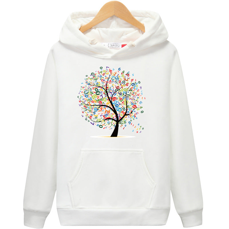 Women's Hooded Pullover Printed Fashionable Casual Loose Hoodie
