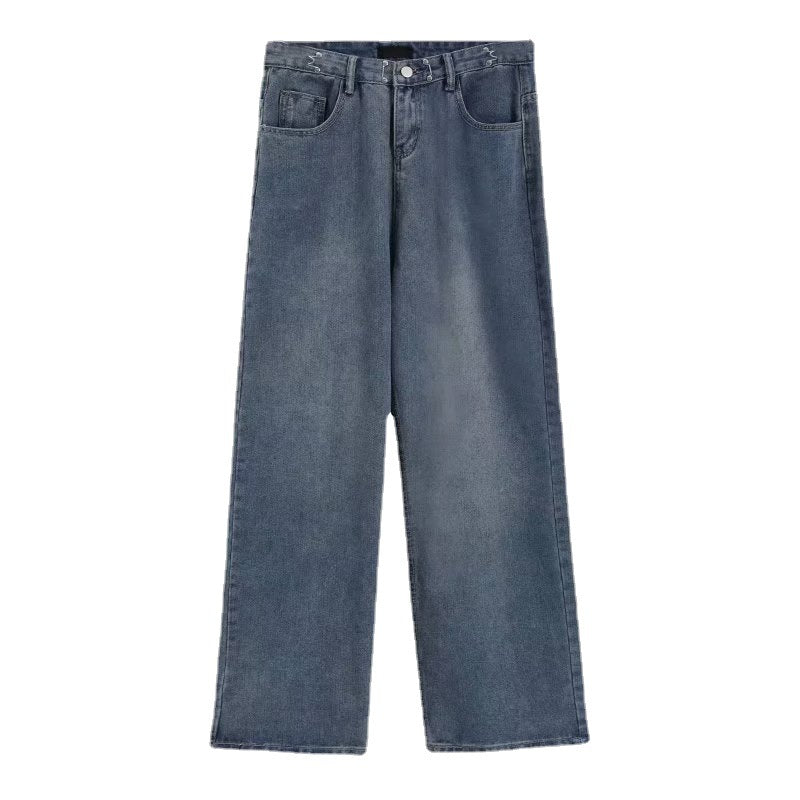 Vintage Chic Loose Drape Straight-leg Trousers