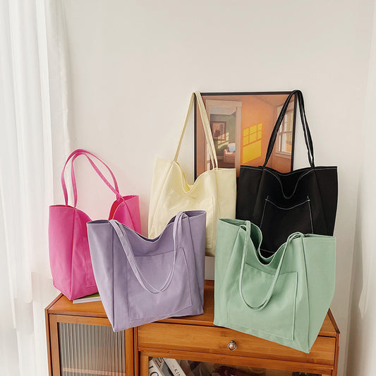 Women's Fashion Shoulder Large Capacity Canvas Bag
