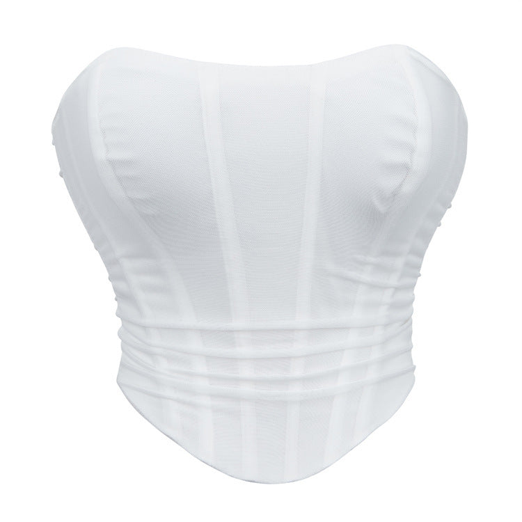 New Style Black Breathable Mesh Top