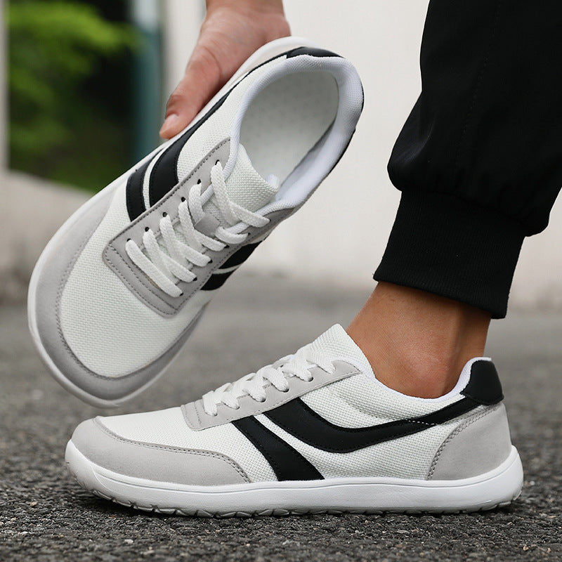 Men's And Women's Same Summer Breathable Botton Width Feet Fat Casual Mesh Sneakers